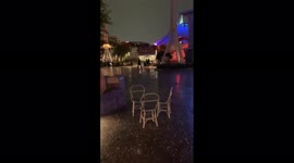 US: Hail Pelts Anaheim Disneyland In Southern California 3
