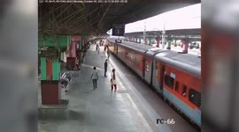 Passenger slips while boarding train, gets rescued in eastern India