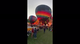 Atmosphere at Albuquerque International Balloon Fiesta, US
