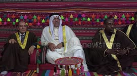 Palestinian Bedouin women weave the traditional products, wool ornaments and carpets, on the National Day of Palestinian Heritage
