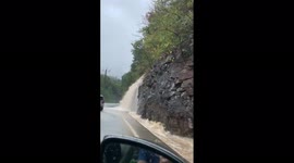US: Flash Flood Coming Down From Signal Mountain Near Chattanooga, TN