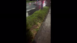 Japan: Water Pipes Bursting Caused By Strong M6.1 Earthquake Hitting Tokyo Area 2