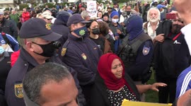 South African Anti-vaccine protester: Don't be scared, God is with us