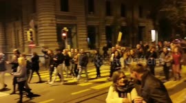 Switzerland: Protesters Against Corona Measures March Through Bern, Storm Station 2