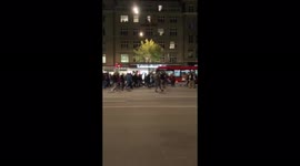 Switzerland: Protesters Against Corona Measures March Through Bern, Storm Station