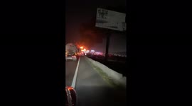 Mexico: Gas Tanker Truck Explosion, Fire Rocks Highway In Tultepec