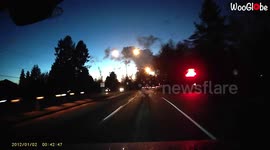 'Car gets rear-ended and launched into the vehicle ahead of it '