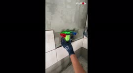 'The most effective way of making holes in tiles '