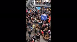 Switzerland: Protesters Against Corona Measures March Through Bern, Storm Station 3