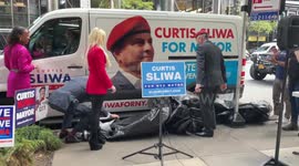 Curtis Sliwa Kicks Off His Campaign For Mayor Of New York City, USA