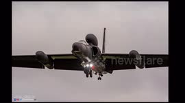 The U2 spy plane coming into RAF Fairford from the USA Air Force