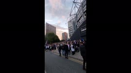UK: Fans Celebrate Saudi-Led Group’s Takeover Of Newcastle At St James Park 3