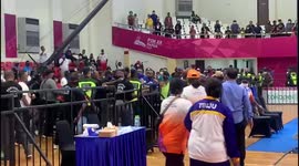 Chaos in the Boxing Arena at the National Sports Week in Papua