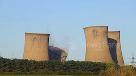 Landmark wiped off the landscape in a cloud of dust and rubble in Yorkshire