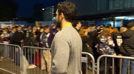 Huge queue outside Tottenham Hale station after NFL game
