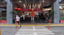 Netflix Squid Game doll entertains shoppers in the Philippines