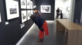 Visitors enjoy No Time To Die behind-the-scenes photography at Leica Gallery in London