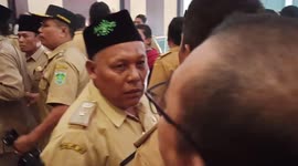 Village Heads Protest at the Parliament Building