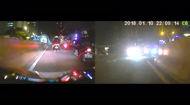 BRUTAL ACCIDENT: Clueless Driver wipes out two motorcyclists when merging in the wrong lane (Dashcam Video)
