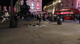Young Boy Stuns Londoners With His Singing Talent As He Sings In Piccadilly Circus