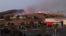 US: Grass Fire Breaks Out In American Canyon, Napa County, CA 3