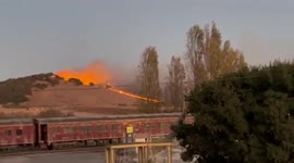 US: Grass Fire Breaks Out In American Canyon, Napa County