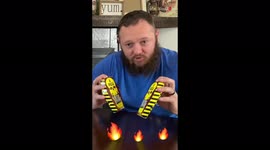 Man forced to take lie down after attempting incredibly spicy chip challenge