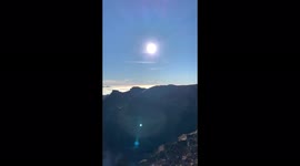 Ash clouds form above erupting La Palma volcano, Spain