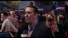 Ciarán Hinds extra footage interview at the premiere of Kenneth Branagh new film Belfast starring Judi Dench at Royal Festival Hall for London Film Festival 2021