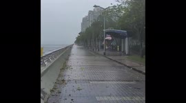 Hong Kong: Typhoon Kompasu Brings Strong Winds And Rain 3
