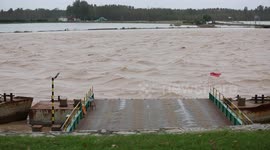 Floodwaters Cross The Yellow River In Binzhou, China