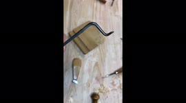 Carved author's stand in the style of the legendary game Half-life. Crab move