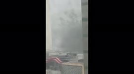 Typhoon Kompasu hit Hong Kong