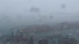 Hong Kong: Time-Lapse Of Kowloon Port During Typhoon Kompasu