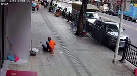 Chinese man jumps out of first floor of massage parlour to avoid paying