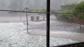 Hail pummels Sydney as wave of storms hit New South Wales, Australia
