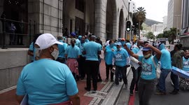 Christian party in South Africa pickets against