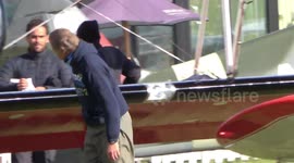 Tom Cruise flies a WWII biplane amid reports he's practising for dog fight scenes in Mission: Impossible 8
