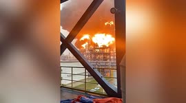 Huge fire at chemical factory leaves 1 injured in eastern China