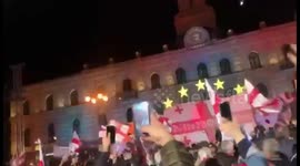 Protest In Tbilisi, Georgia In Support For Jailed Ex-President Saakashvili