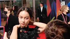 Lucie Zhang arrives at the Paris, 13th District | BFI London Film Festival 2021