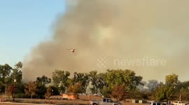 US: Vegetation Fire Breaks Out Along American River Parkway In Sacramento