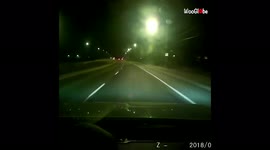 'Impatient deer pops up in front of a car and gets hit by it *DASHCAM FOOTAGE*'