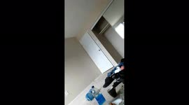 Another paranormal video of my husband recording the door opening