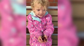 Hilarious moment 3-year-old insists on calling conkers PLONKERS