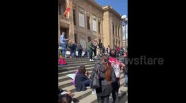 Protests in Trieste, Italy as Covid pass becomes mandatory for workers