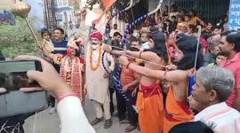 Hindu devotees burnt effigy of Ravana on Dussehra festival in India