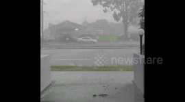 Apocalyptic hail storm and flash flooding slam Australia's east coast