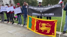 Pro-democracy protesters call for restoration of democracy in Sri Lanka
