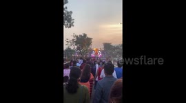 Festive Puja celebration in Kolkata, India